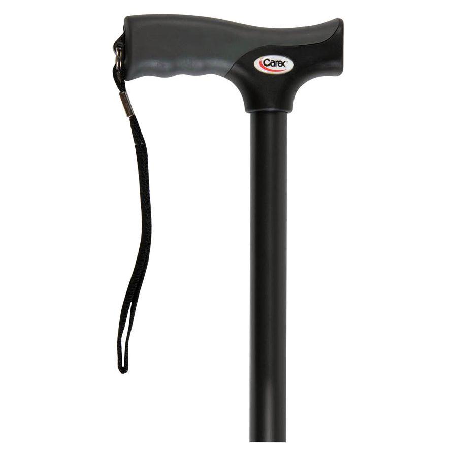 SOFT GRIP FOLDING CANE BLACK - #shop_name