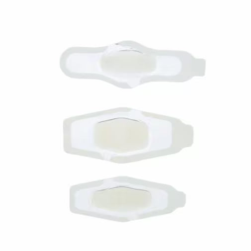 Three white hexagonal bandages on a white background - okotoks hc pharmacy
