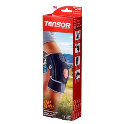 3M Tensor Lateral Stabilizer Knee Support Black - okotoks hc pharmacy