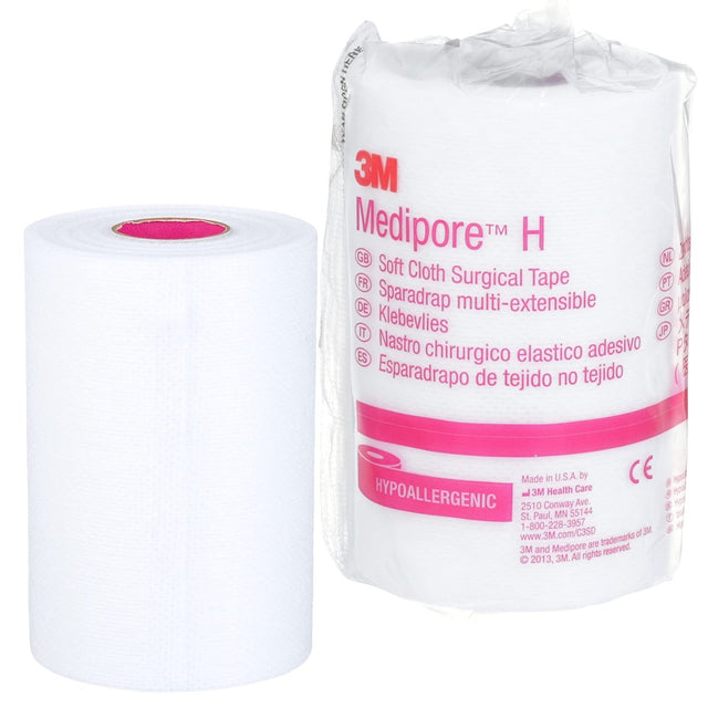 Roll of 3M Medipore H surgical tape on a white background - okotoks hc pharmacy