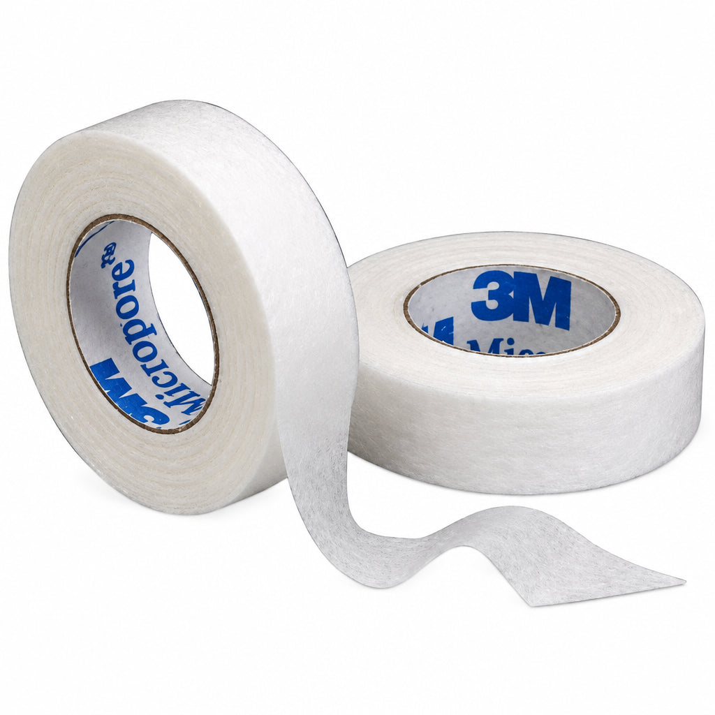 Two rolls of 3M Micropore tape on a white background - okotoks hc pharmacy