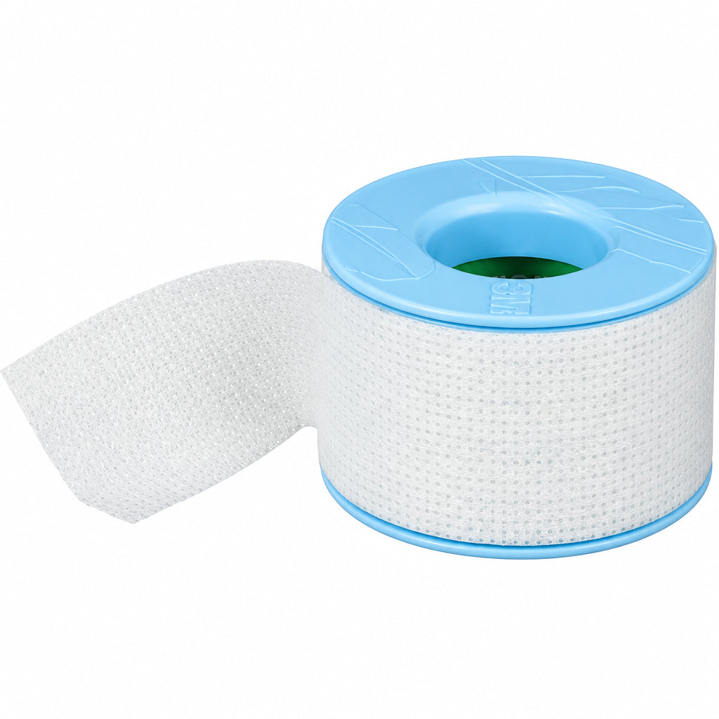 Roll of blue tape on a white background - okotoks hc pharmacy