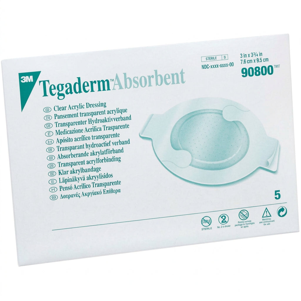 Box of Tegaderm Absorbent dressing with 3M logo - okotoks hc pharmacy