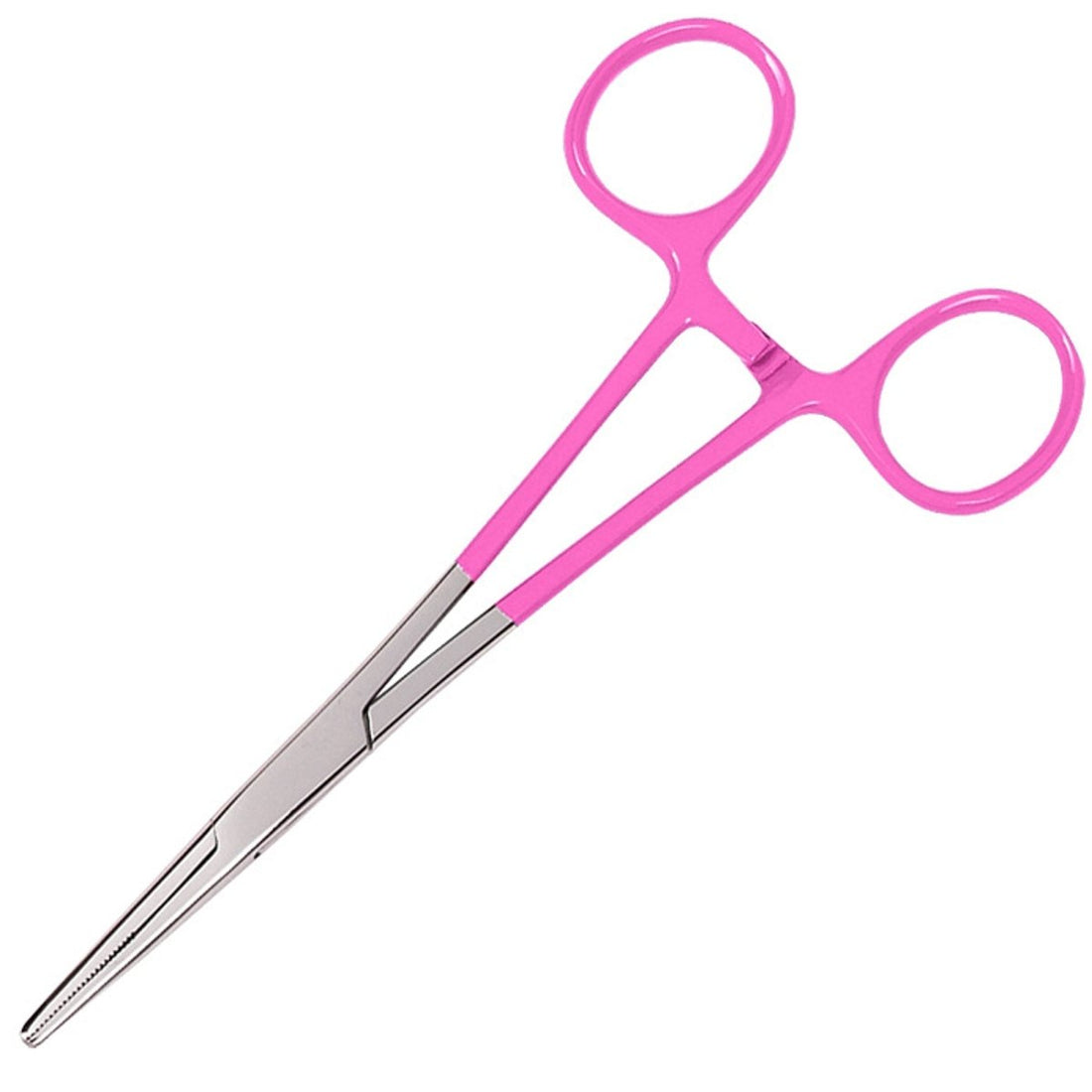 Pink scissors with silver blades on a white background - okotoks hc pharmacy