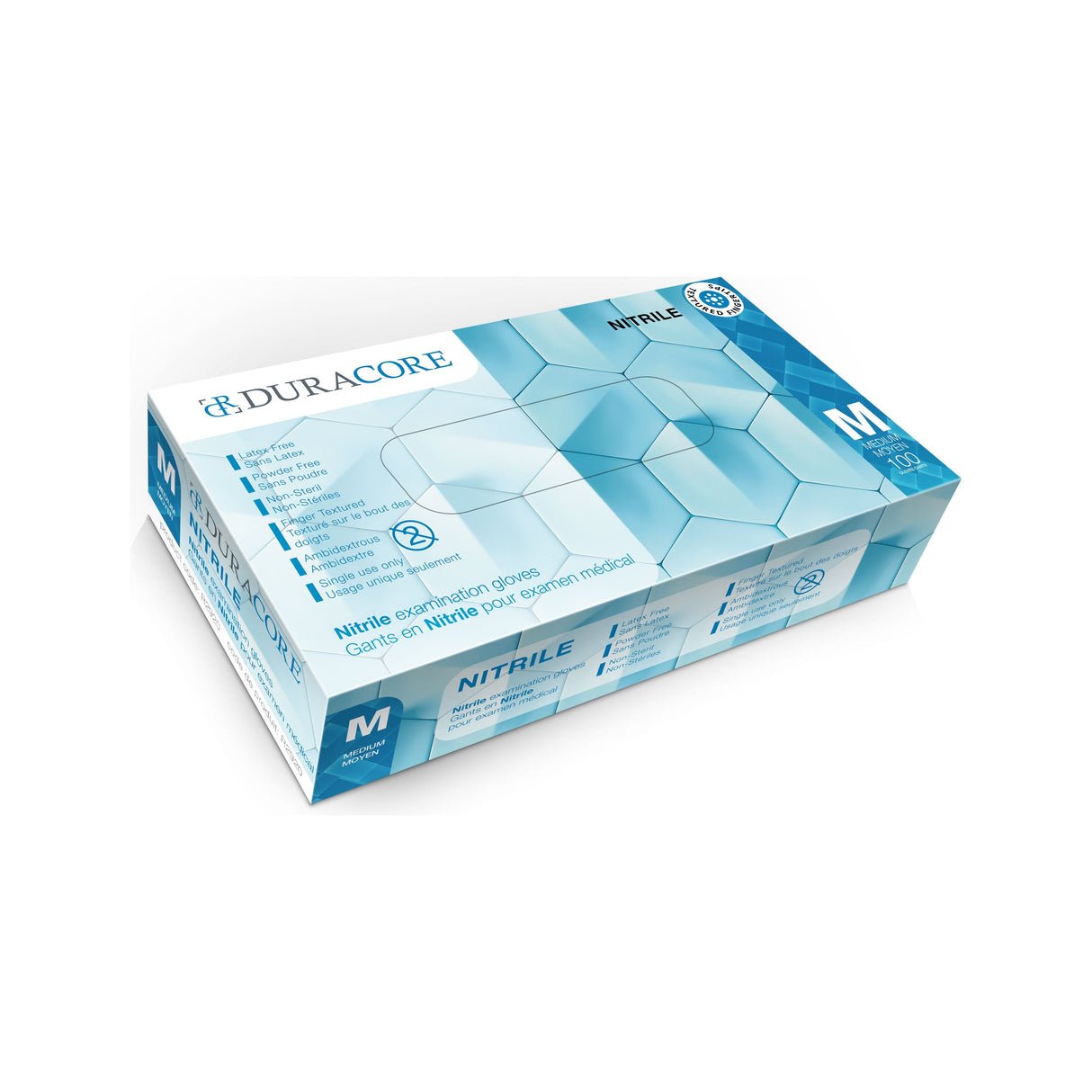 DURACORE NITRILE EXAM GLOVES 100PK MEDIUM - #shop_name