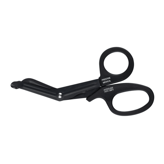 Black medical shears with 'Premier Medical' branding on a white background - okotoks hc pharmacy