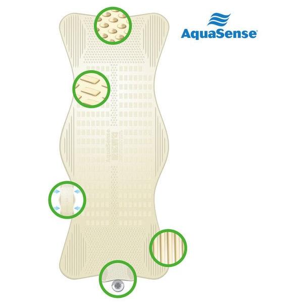 DRIVE AQUASENSE BATH MAT, CONTURED WITH MASSAGE - #shop_name