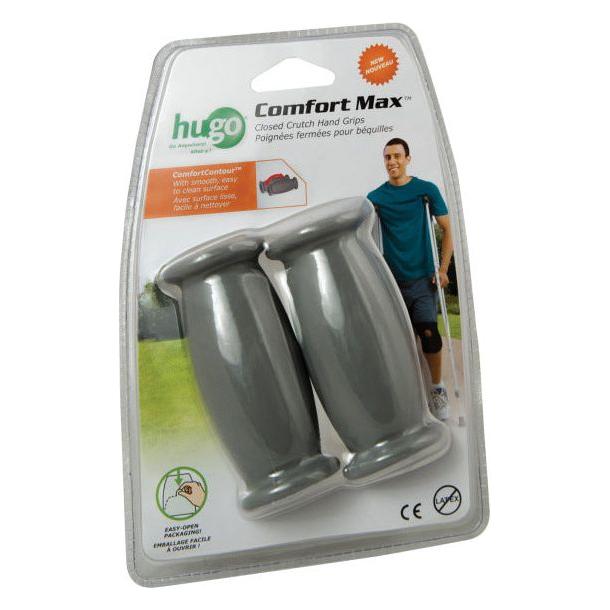 Hugo Closed Crutch Hand Grips Comfort Max - One Pair - #shop_name
