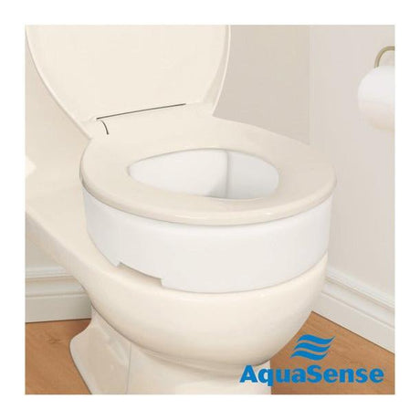 DRIVE AQUASENSE RAISED TOILET SEAT 3.5 " REGULAR -Okotoks HC Pharmacy
