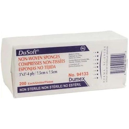 Dusoft Non - Woven 4ply Sponge 3x3in 200pk - #shop_name