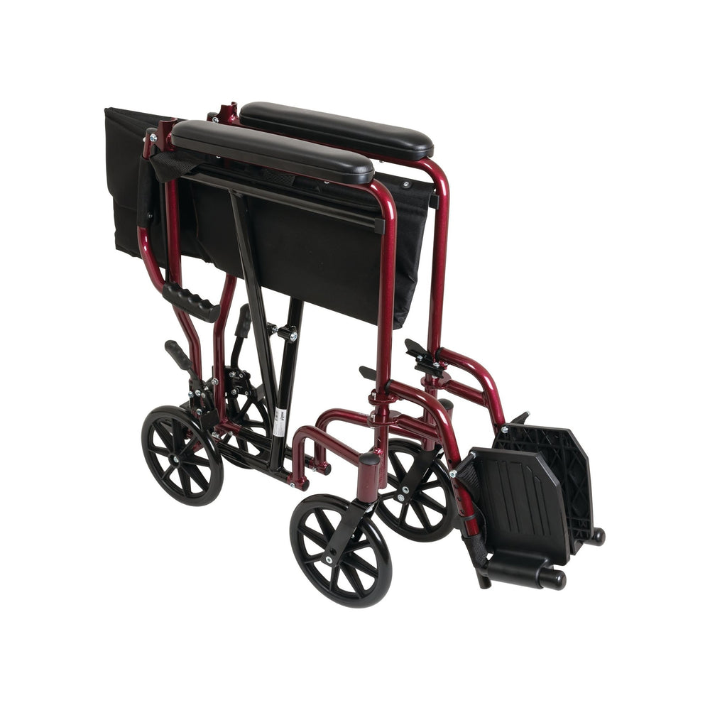 TRANSPORT CHAIR 19" BURGUNDY - #shop_name