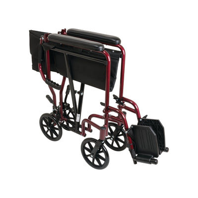 TRANSPORT CHAIR 19" BURGUNDY - #shop_name