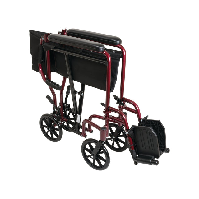 TRANSPORT CHAIR 19" BURGUNDY - #shop_name