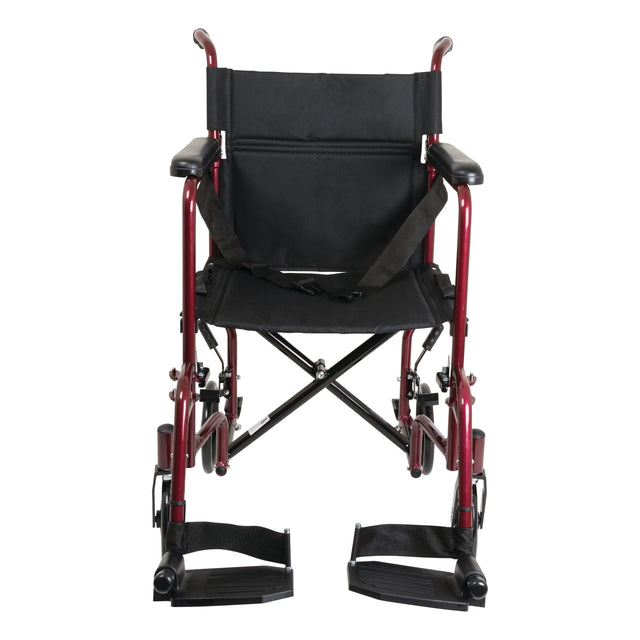 TRANSPORT CHAIR 19" BURGUNDY - #shop_name