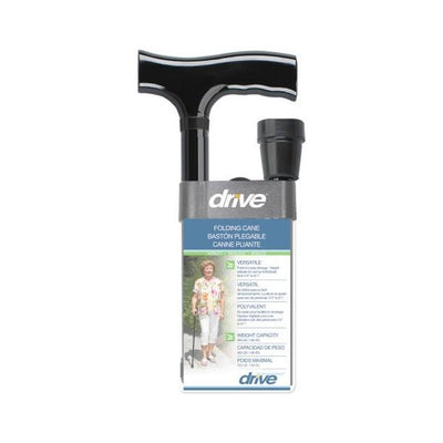 DRIVE FOLDING CANE BK/WT - #shop_name