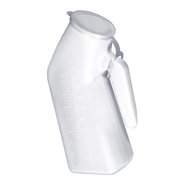 DRIVE MALE URINAL WITH LID DISPOSABLE CLEAR - #shop_name