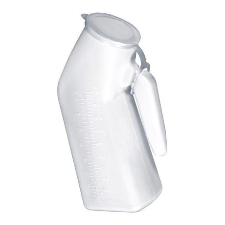 DRIVE MALE URINAL WITH LID DISPOSABLE CLEAR - #shop_name