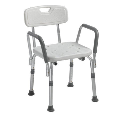 DRIVE SHOWER CHAIR W/ BACK AND PADDED ARM - #shop_name