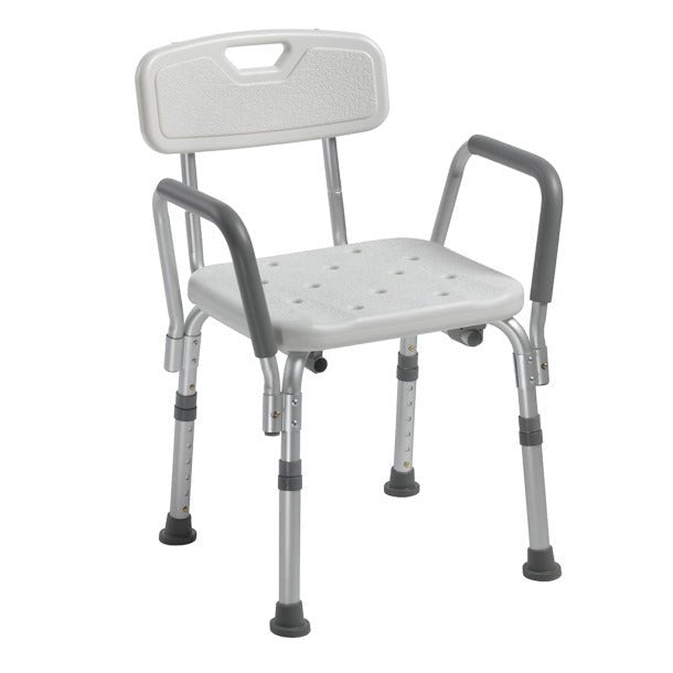 DRIVE SHOWER CHAIR W/ BACK AND PADDED ARM - #shop_name