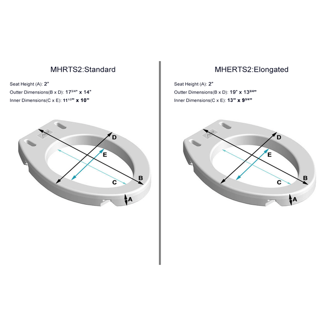 Mobb Raised Toilet Seat 2" - #shop_name