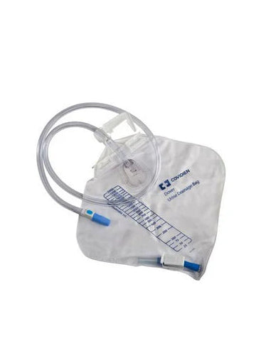Medical drainage bag with a brand label on a white background - okotoks hc pharmacy