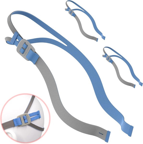 Gray and blue straps with buckles on a white background - okotoks hc pharmacy