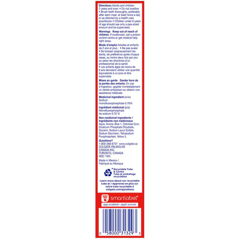 Colgate Cavity Protection Winterfresh Toothpaste - okotoks hc pharmacy