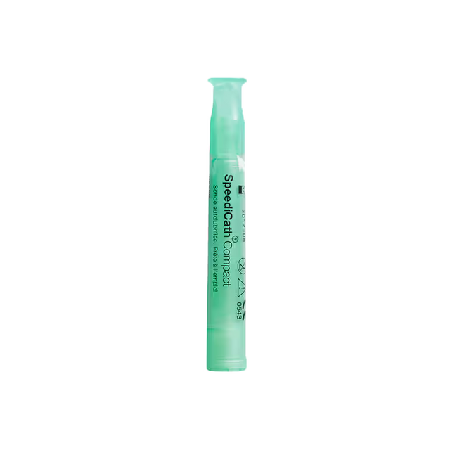 Green compact on a white background - okotoks hc pharmacy