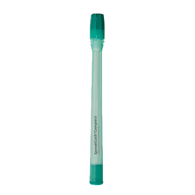 A SpeediCraft Compact oral irrigator replacement tip, featuring a translucent mint green body with a darker green cap and base, shown vertically on a plain white background. - okotoks hc pharmacy