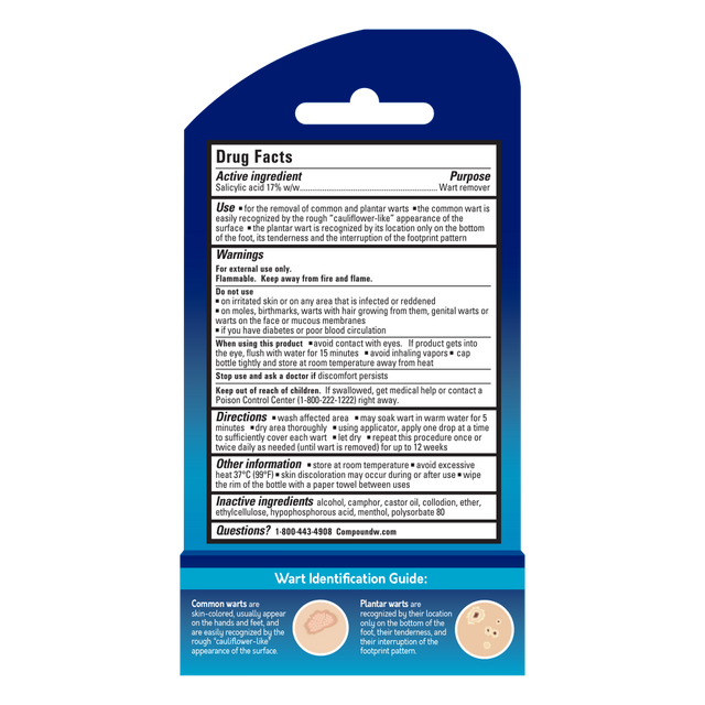 Blue package with text and images on a white background - okotoks hc pharmacy