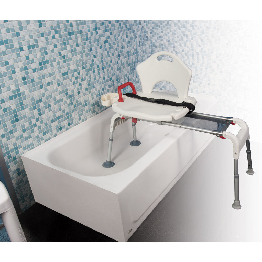 Drive Medical Sliding Shower Chair with Soap Box - okotoks hc pharmacy