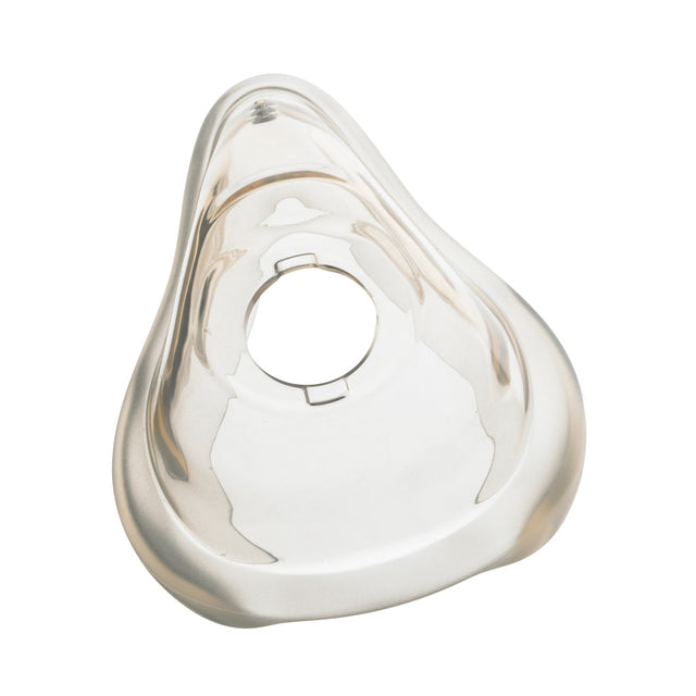Clear plastic cpap mask on a white background - okotoks hc pharmacy