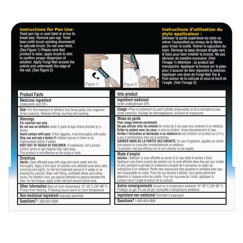 Product label with instructions and information on a white background - okotoks hc pharmacy