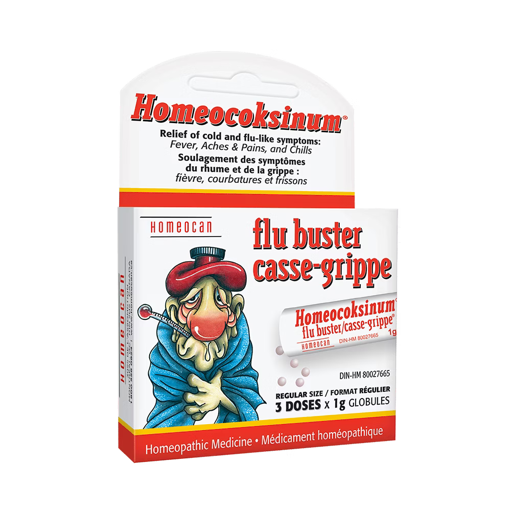 Homeocan Flu Buster Homeocoksinum 3 Doses 1g - Okotoks hc pharmacy