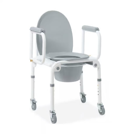 Medical shower chair with wheels on a white background - okotoks hc pharmacy