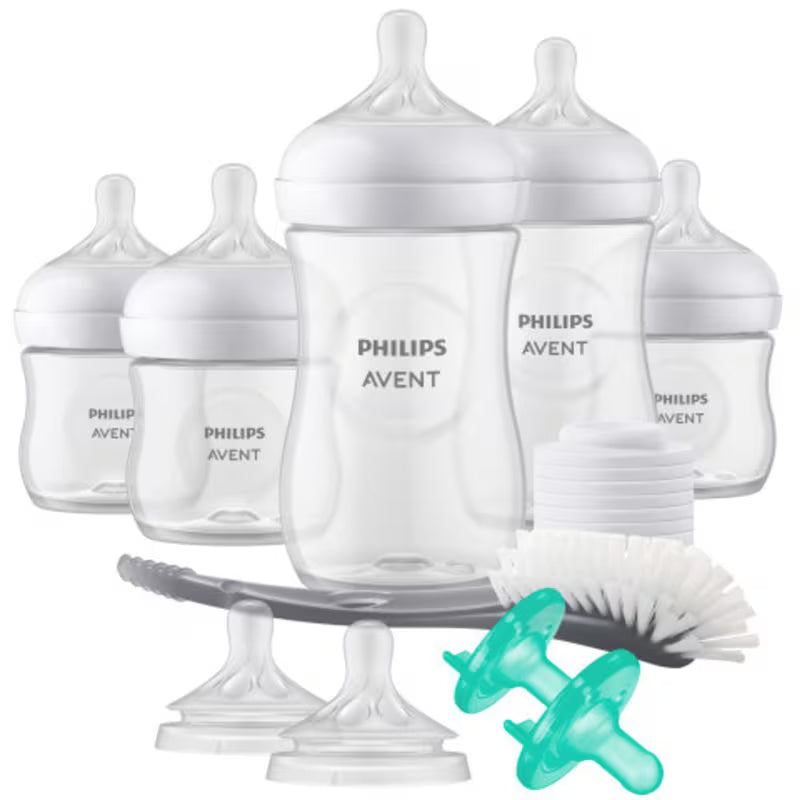 Philips Avent baby bottles with accessories on a white background - okotoks hc pharmacy
