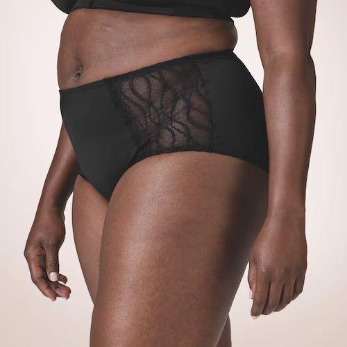 TENA STYLISH UNDERWEAR BLACK LARGE 16PK - #shop_name