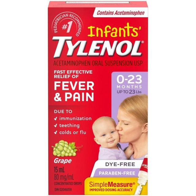 Infants’ Tylenol Fever & Pain Drops 24ml - #shop_name