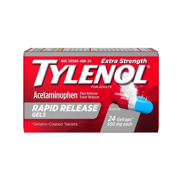 Tylenol Rapid Release Gelcaps 500mg 24 Count - #shop_name