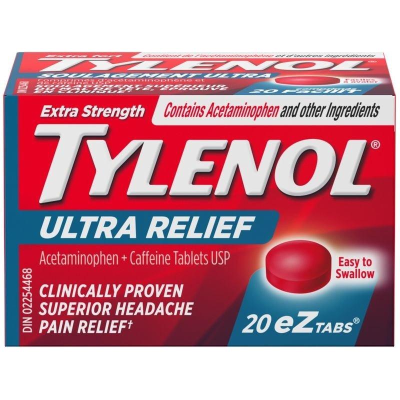 Tylenol Ultra Relief EZ Tablets 500mg 20 Count - #shop_name