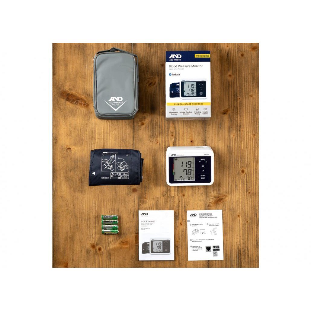 A&D Voice Guided Blood Pressure Monitor UA-1040TCNBLE - Okotoks HC Pharmacy