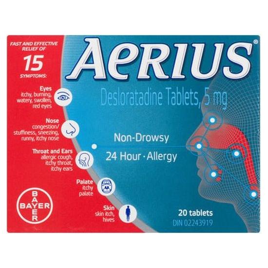 Aerius Tablets 5MG BX 20 - #shop_name