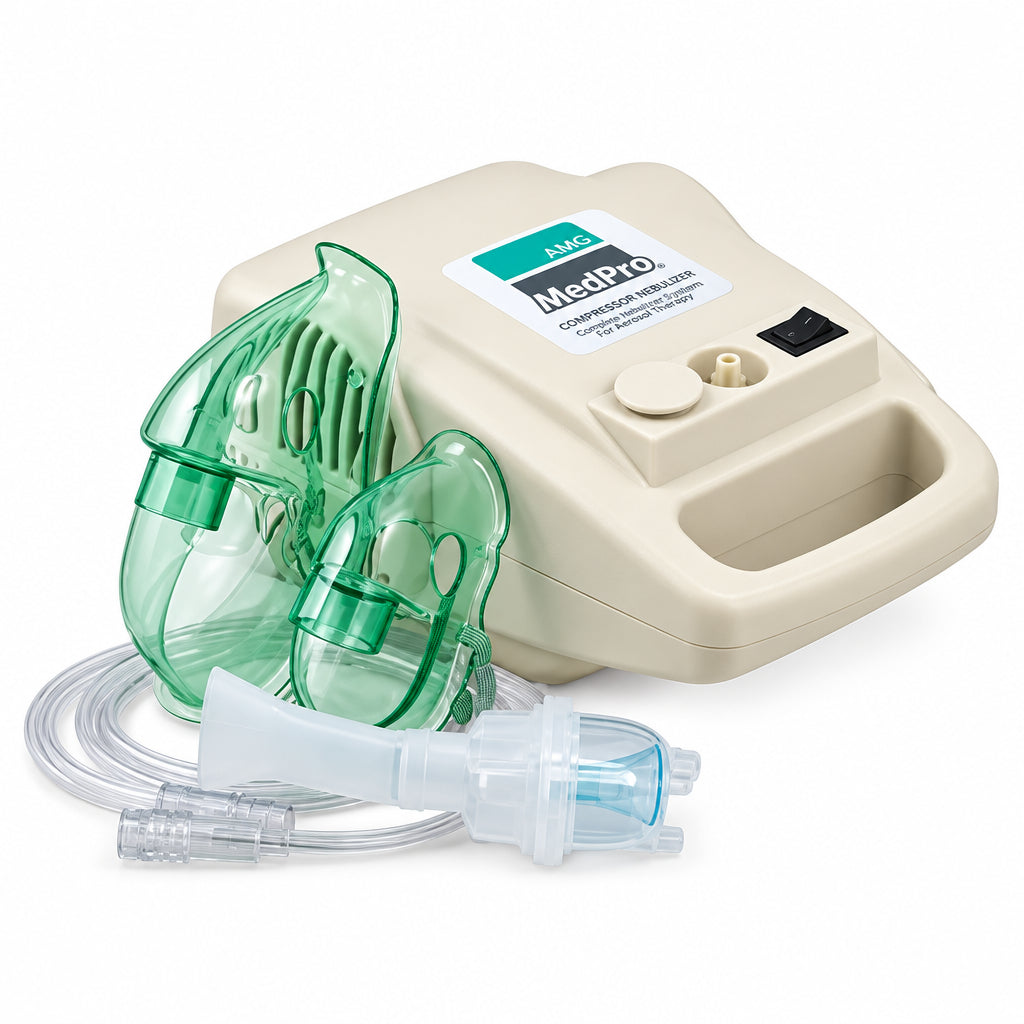 AMG Medpro Compressor Nebulizer Complete Kit with Child and Adult Masks - #shop_name