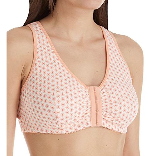 Amoena Frances Wire-Free Front Closure Bra 2128 peach blossom - okotoks hc pharmacy