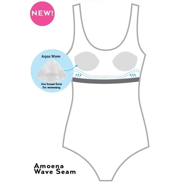 Amoena Toronto One-Piece High Neckline Swimsuit - okotoks hc pharmacy
