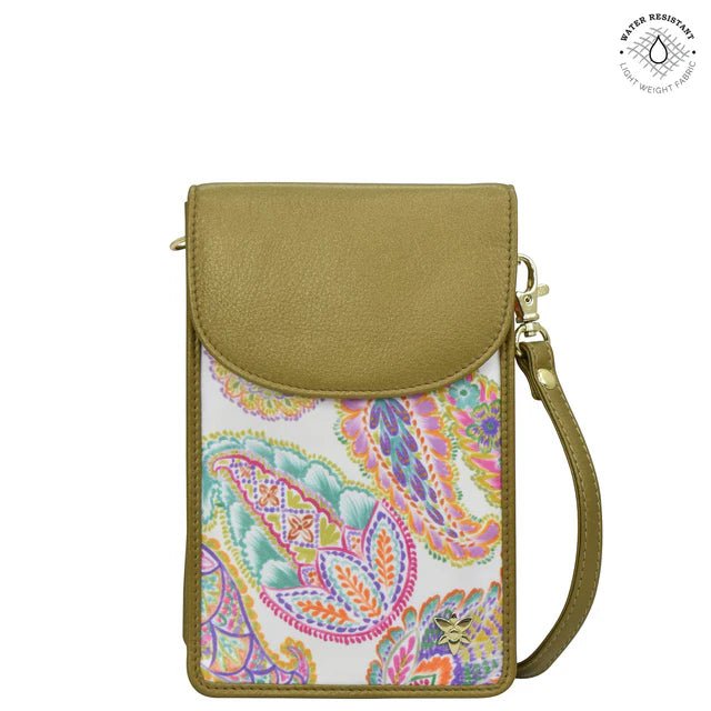 Anuschka cell phone wallet crossbody boho paisley - Okotoks HC Pharmacy