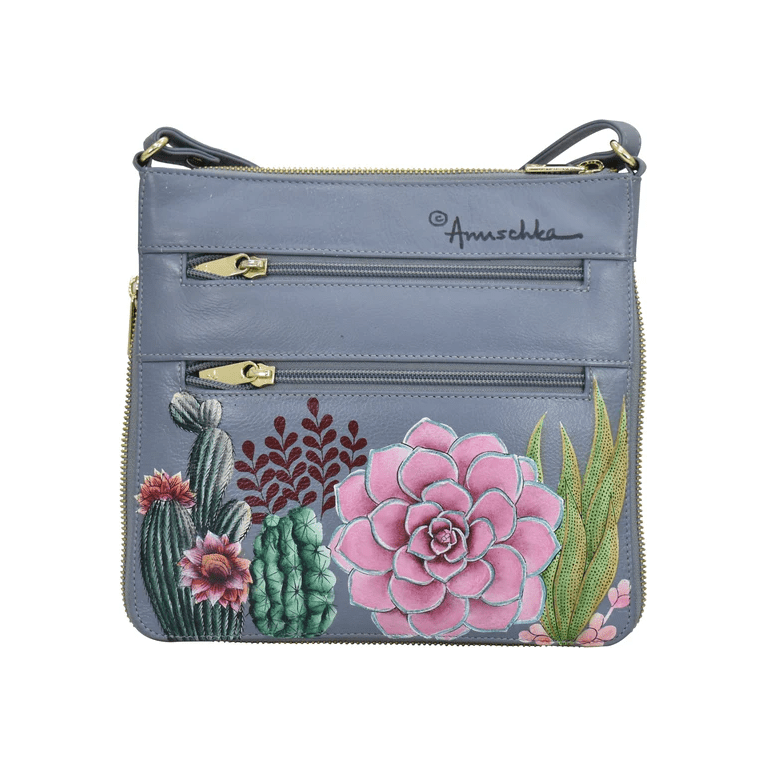 Anuschka Expandable Travel Crossbody Cactus - 550-DTG backview okotoks hc pharmacy