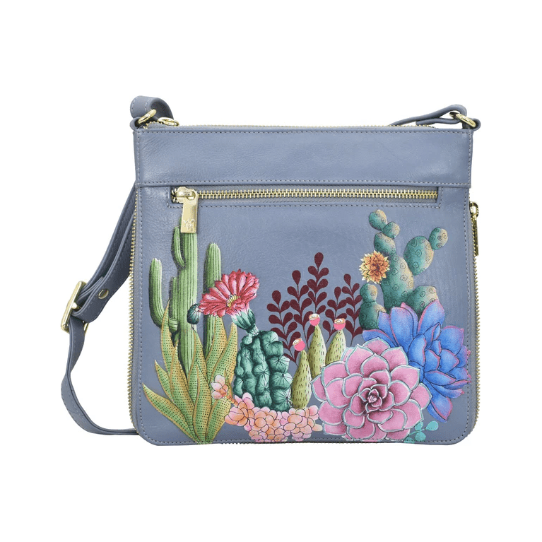 Anuschka Expandable Travel Crossbody Cactus - 550-DTG okotoks hc pharmacy