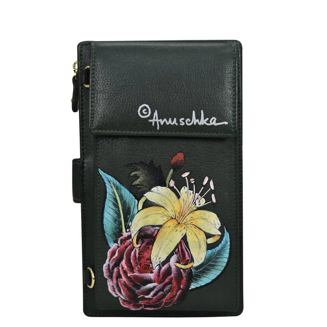 Anuschka Leather Cell Phone Case & Wallet 1113-VFL - okotoks hc pharmacy