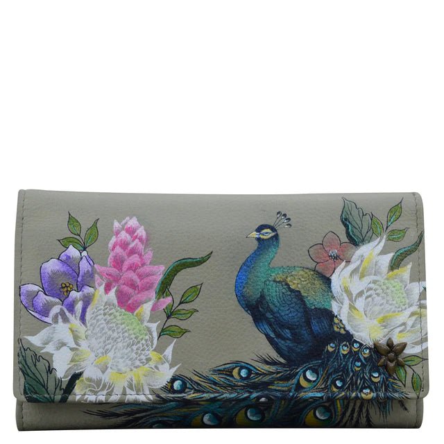 Anuschka Leather Checkbook Clutch with RFID 1153-RGP - okotoks hc pharmacy